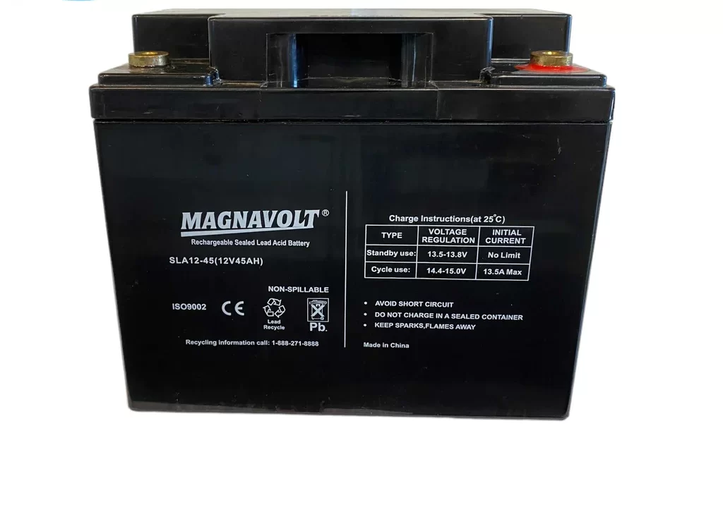 Magnavolt SLA12-45 12V 45Ah Sealed Lead Acid Battery 1 Magnavolt SLA12-45 12V 45Ah Sealed Lead Acid Battery