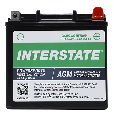 Interstate FAGYZ16HL 12V Group MC Automotive Battery 1 interstate