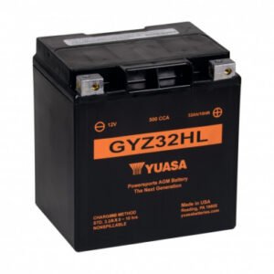 Yuasa GYZ32HL Powersports Battery - GYZ Series Premium AGM 12V 32Ah 500CCA
