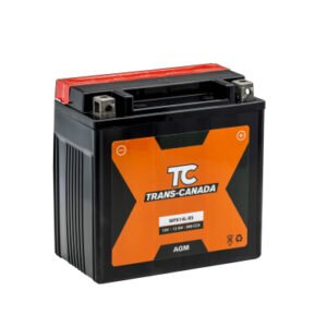 WPX14L-BS Powersports Battery - AGM 12V 12Ah 200CCA (Acid Pack Included)