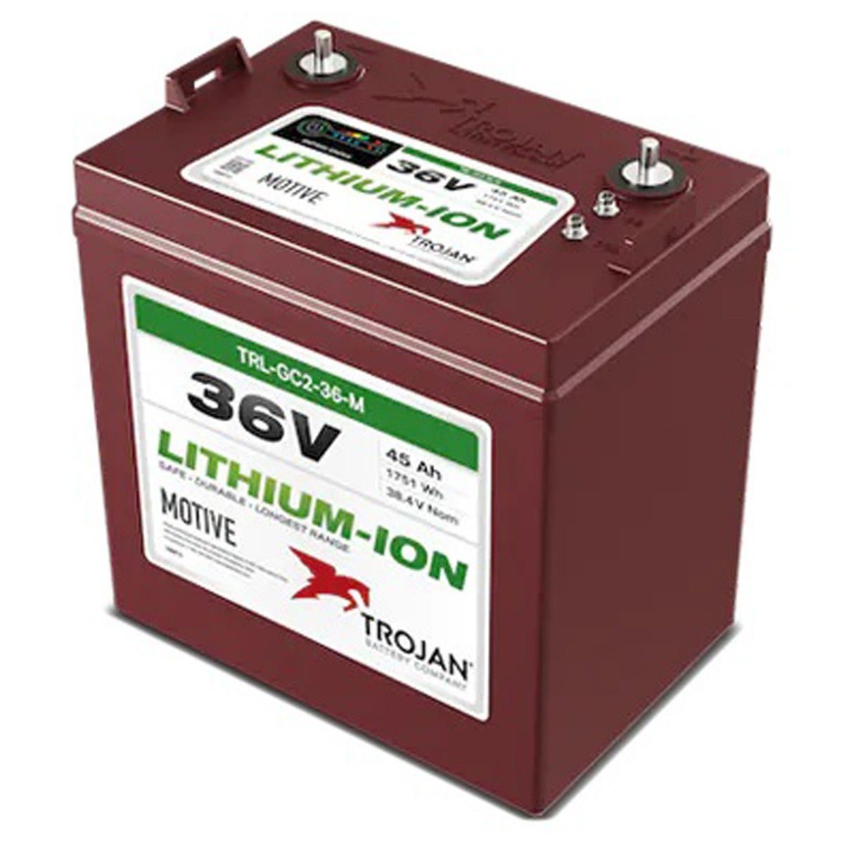 Trojan TRL-GC2-36-M 36V 45Ah GC2 Lithium Golf Cart Battery 1 Trojan TRL-GC2-36-M 36V 45Ah GC2 Lithium Golf Cart Battery