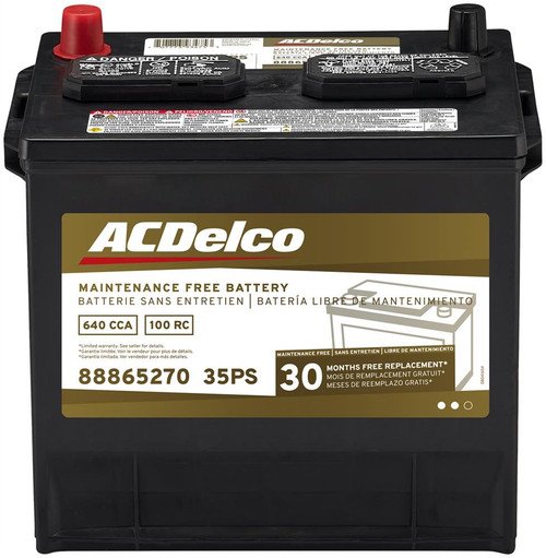 ACDelco ACD35PS Group 35 Battery 30 Month Warranty, CCA 640