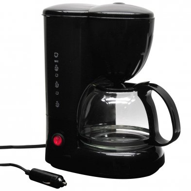 RoadPro RPSC785 – 12V Coffee Maker with Glass Carafe for RV & Camping